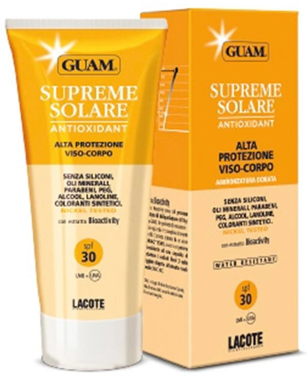 Guam - Солнцезащитный крем c антиоксидантным действием SPF 30 Crema viso-corpo alta protezione – SPF30 150 мл