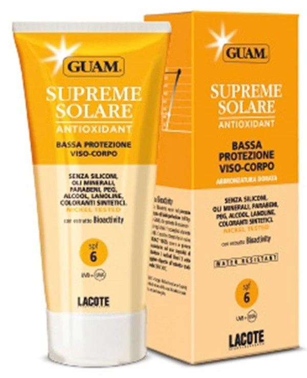 Guam - Солнцезащитный крем c антиоксидантным действием SPF 6 Crema Viso-corpo bassa protezione – SPF6 150 мл