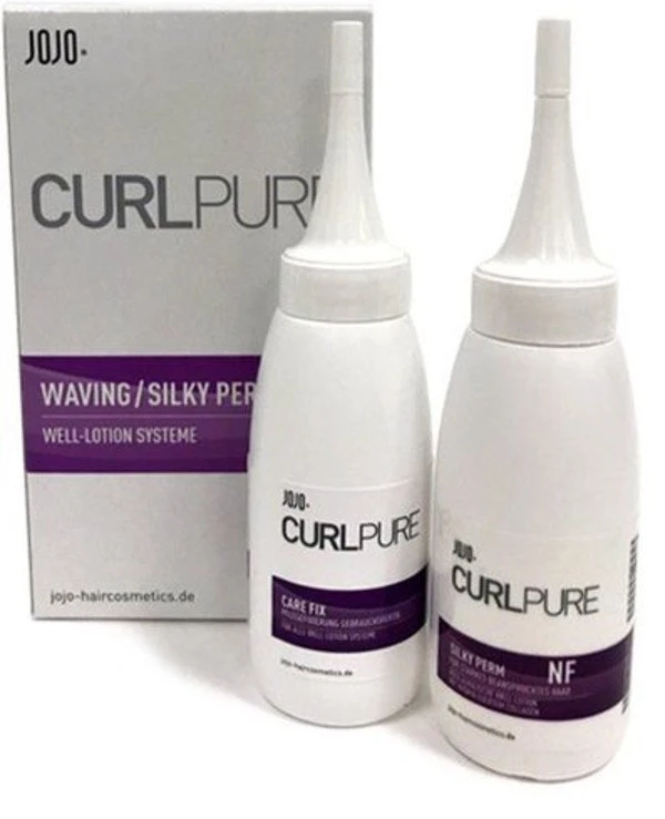 JOJO - Chemical perm with silk proteins for normal and thick hair Silky Perm NF + Fix 2x75ml