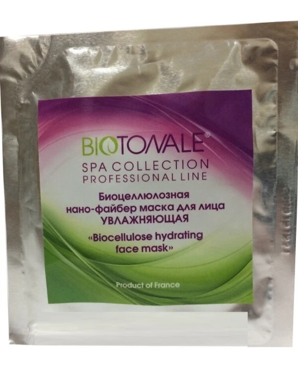 Biotonale - Биоцеллюлозная нано-файбер маска для лица увлажняющая Biocellulose Hydrating Face Mask 