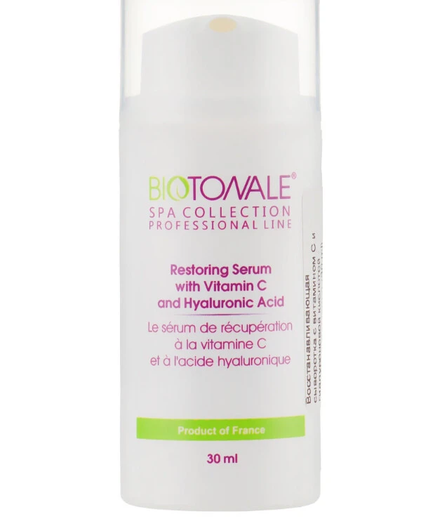 Biotonale - Восстанавливающая сыворотка с витамином С и гиалуроновой кислотой Restoring Serum Vitamin C Hyaluronic Acid 30 мл