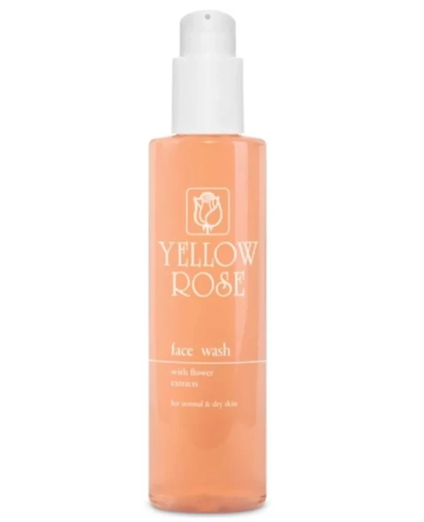 Yellow Rose Очищающий гель для сухой и чувствительной кожи | Очищающий гель с цветочными экстрактами Yellow Rose Face Wash Pink, 200 ml