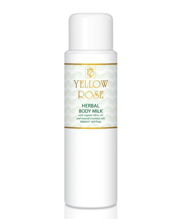 Yellow Rose Увлажняющее молочко для тела с экстрактами лечебных трав | 0004_HERBAL_BODY_MILK_500ml
