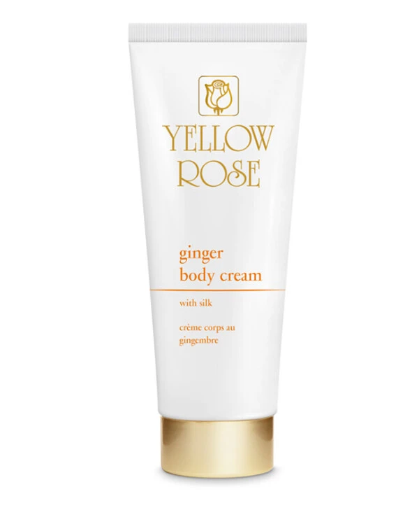 Yellow Rose - Массажный крем с золотом, имбирем и протеинами шёлка Ginger body cream with silk Golden Line 250 мл