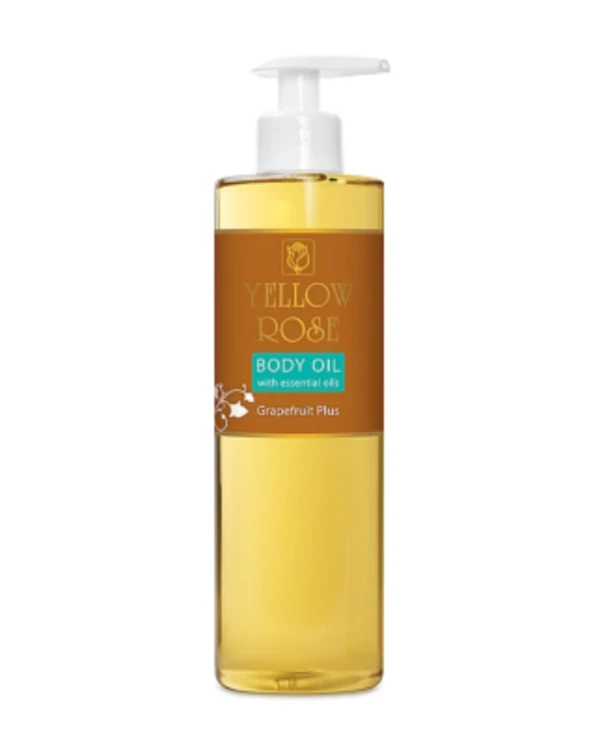Yellow Rose Massage oil with grapefruit and juniper essential oil | Body Massage Oil With Grapefruit Yellow Rose, 500 мл-470x440