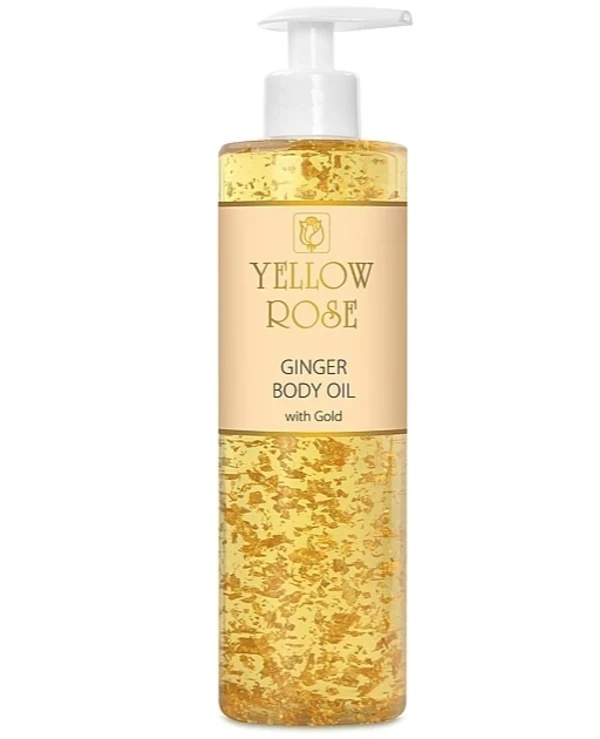 Yellow Rose - Massage Oil with Gold and Ginger Body massage oil Ginger + Gold 500ml