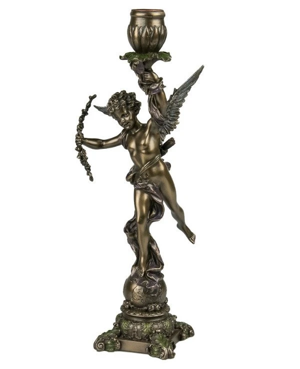 Veronese - Candlestick "Cupid" (30 cm) 75222A4  Bronze