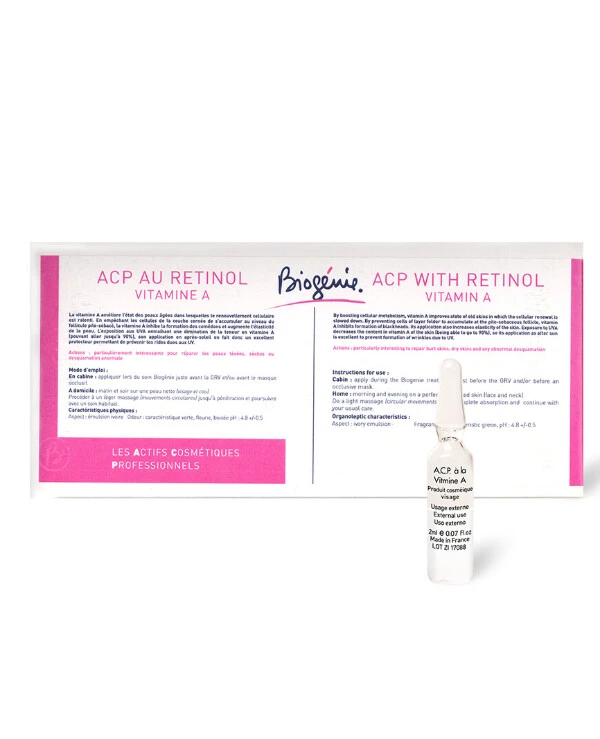 Biogenie Ампулы с ретинолом для зрелой, уставшей кожи | A.C.P. Retinol vitamine A фото, цена, купить