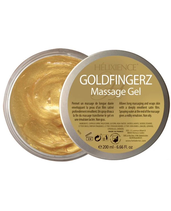 Heliabrine - Гель для массажа "Золотые пальчики" Helixience Goldfingerz Massage Gel 200 мл