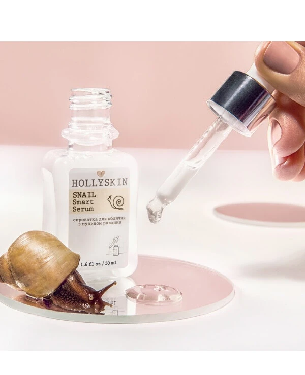 Hollyskin Сыворотка для лица с муцином улитки | Hollyskin Snail Smart Serum фото3, цена, купить