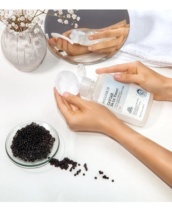 Hollyskin Тоник для лица с экстрактом черной икры | Caviar Skin Toner фото 2, цена, купить