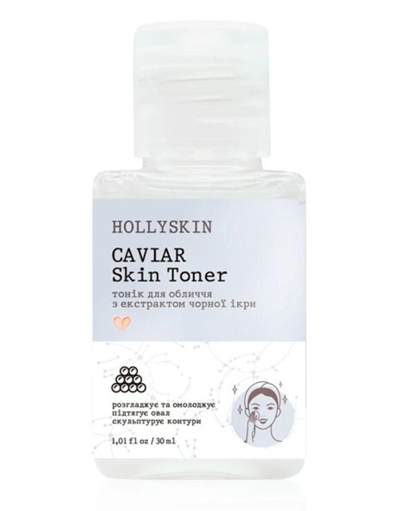 Hollyskin Тоник для лица с экстрактом черной икры | Caviar Skin Toner фото, цена, купить
