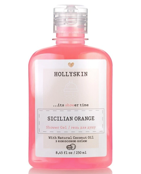 Hollyskin - Natural shower gel with Sicilian orange scent Shower Gel Sicilian Orange 250ml