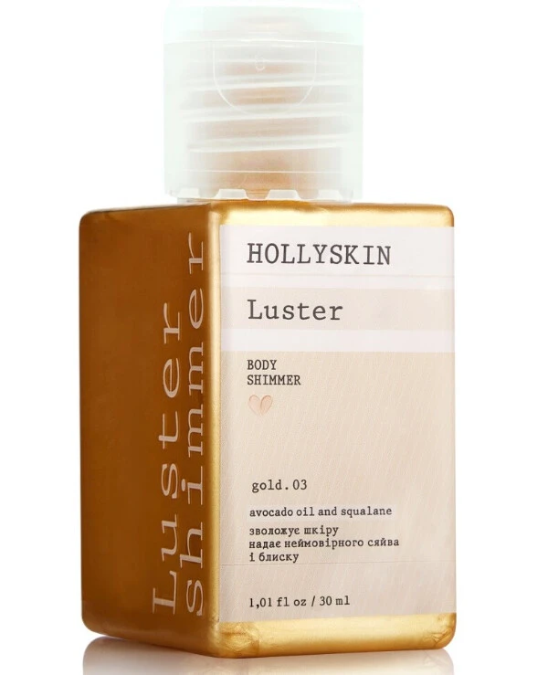 Hollyskin Шиммер для тела gold | Luster Body Shimmer фото 2, цена, купить