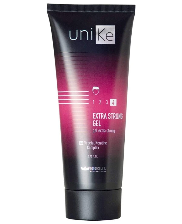 Brelil Professional - Гель для волос экстрасильной фиксации Unike Extra Strong Gel 200 мл