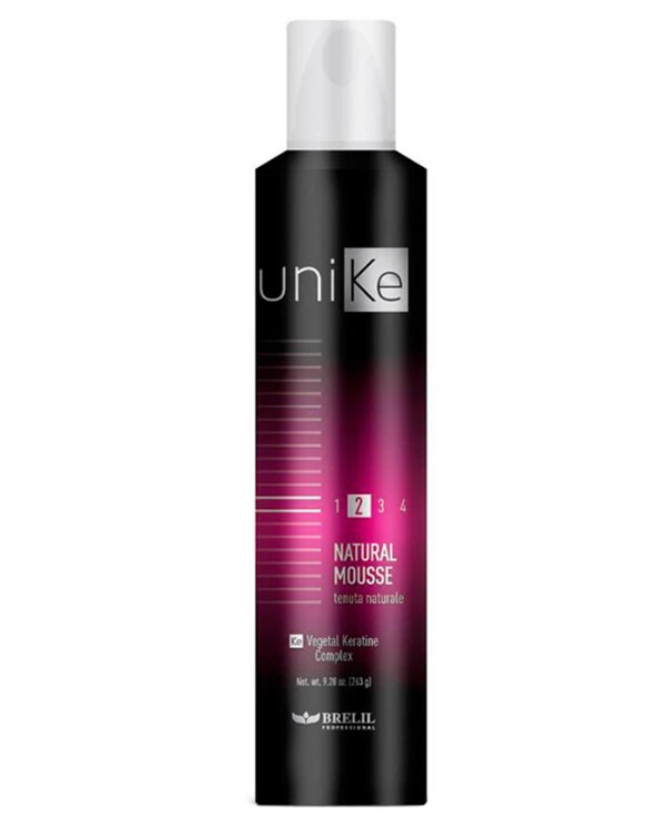 Brelil Professional - Пена для волос натуральной фиксации Unike Natural Mousse 300 мл