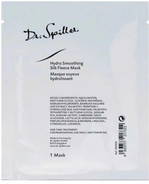 Dr. Spiller - Разглаживающая и увлажняющая маска-флис с протеинами шелка Hydro Smoothing Silk Fleece Mask 1 шт
