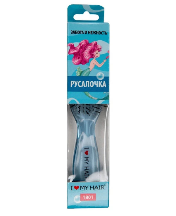 I love my hair Расческа для волос "Русалочка" средняя 21 см | I love my hair - Расческа Русалочка M blue 3