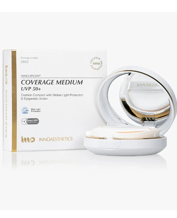 Innoaesthetics - Компактная тональная основа с SPF 50+ Epigen Coverage Light UVP 50+ 14 г, Light