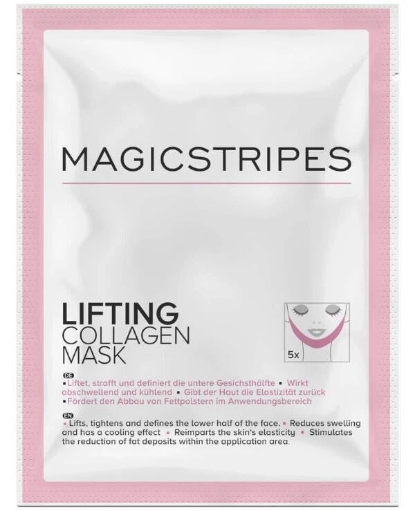 Magicstripes - Подтягивающая коллагеновая маска на область щёк и подбородка Lifting Collagen Mask Sachet 1 шт