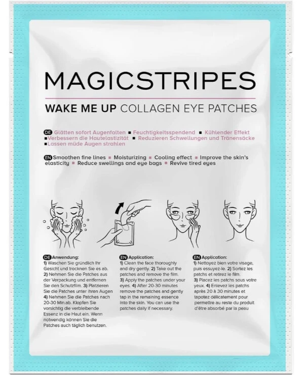 Magicstripes - Коллагеновые патчи для кожи вокруг глаз Wake Me Up Collagen Eye Patches Sachet 2 шт