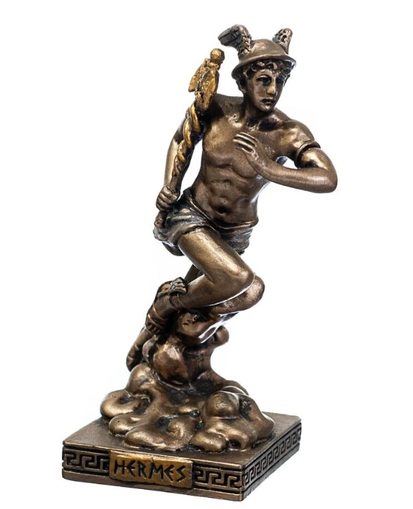 Veronese - A set of figurines Gods of Greece (8.5 cm)  Bronze back
