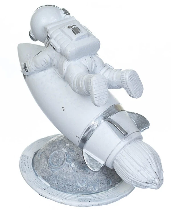Statuettes - Фигурка Космонавт и ракета 15 см  Белый back