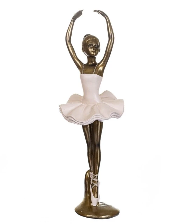 Statuettes - Фигрука Балерина в реверансе 19 см  Белый