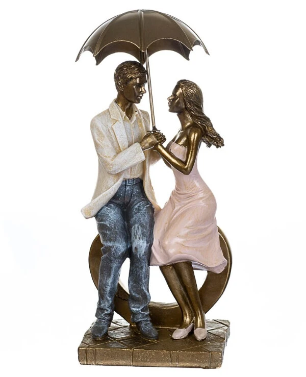 Statuettes - Фигурка Под зонтом 25 см  Многоцветный