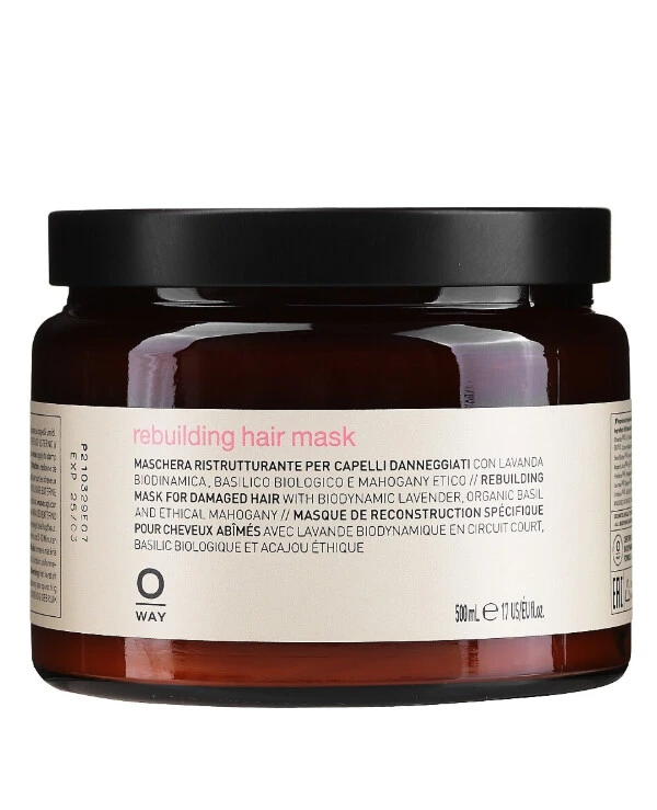 OWAY Rolland - Mаска для восстановления поврежденных волос Rebuilding Hair Mask 500 мл