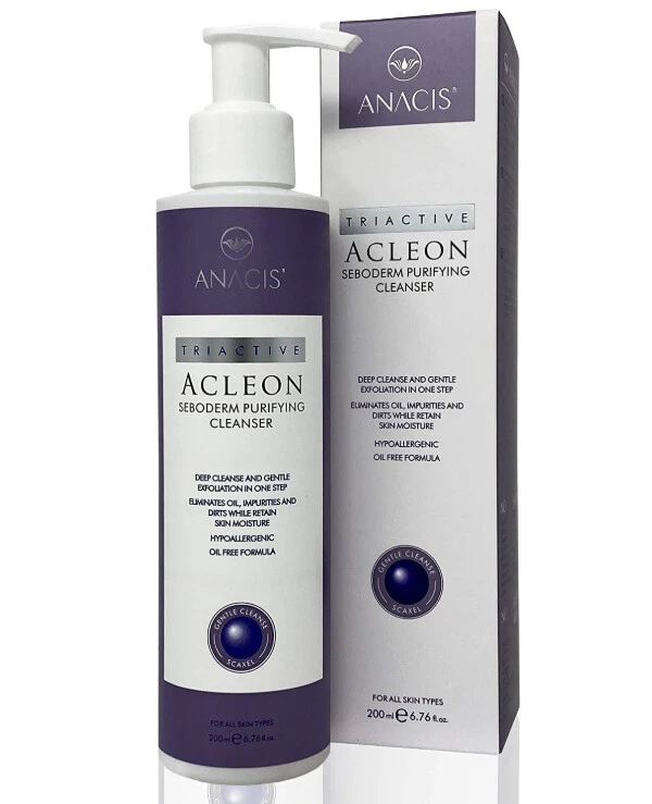 Anacis - Гипоаллергенный гель для очищения кожи Acleon Seboderm Purifying Cleanser 200 мл