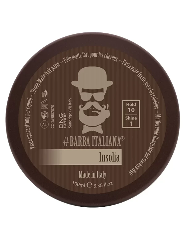 Barba Italiana - Matte paste of super strong fixing Insolia Pasta Strong 100ml
