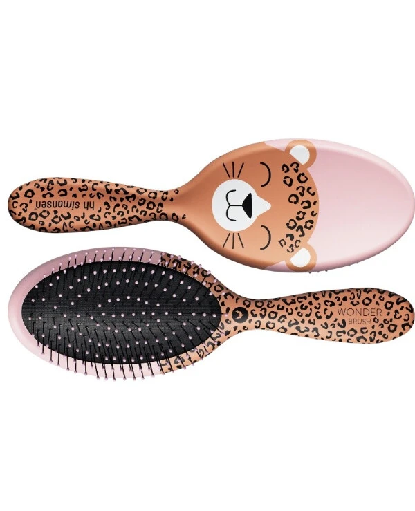 HH Simonsen - Детская щетка для ухода за волосами и кожей головы Brush Kids Leopard Бежевый