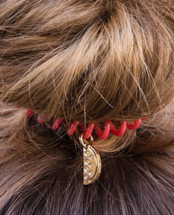 Invisibobble Набор резинок для волос, 3 шт с подвеской Шарм Ананас | tutti frutti collection