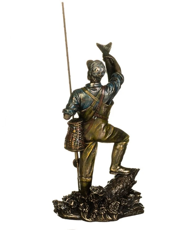 Veronese - Figurine Fisherman (29.5 cm)  Bronze back