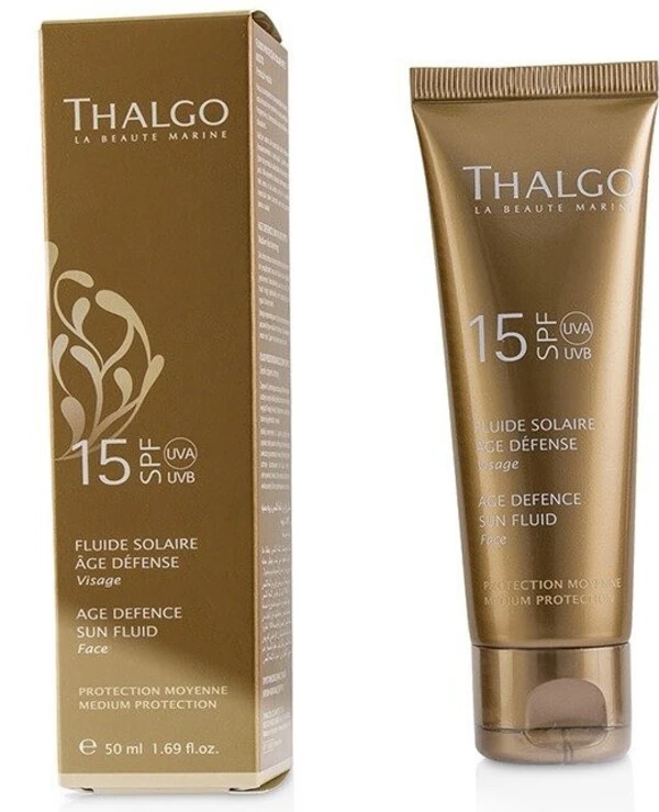 Thalgo - Антивозрастной солнцезащитный крем Age Defence Sun Screen Cream SPF 15+ 50 мл