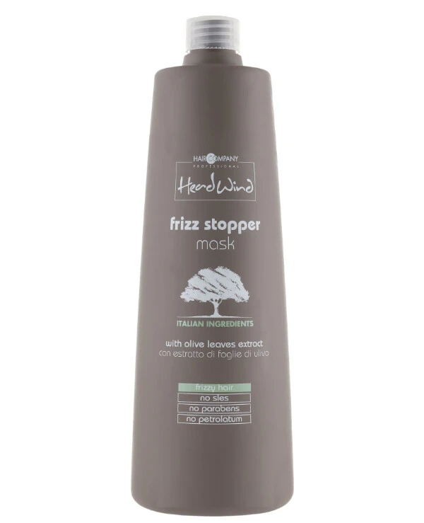 Hair Company professional - Разглаживающая маска с экстрактом итальянской оливки Head Wind Frizz Stopper Mask 1000 мл