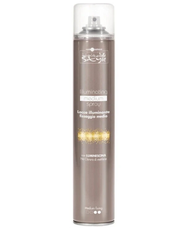 Hair Company professional - Фиксирующий лак для волос средней фиксации Inimitable Style Illuminating Medium Fixing Spray 500 мл