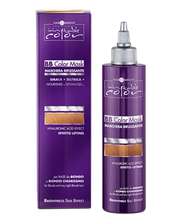 Hair Company professional - Тонирующая маска-краска для волос Золотой блонд Inimitable BB Color Mask Gold Blonde Золотой блонд, 200 мл