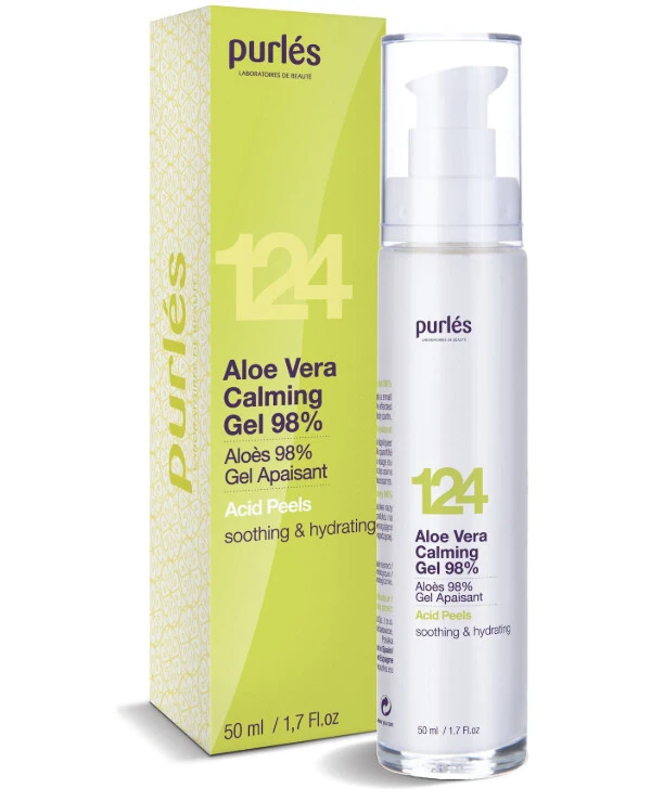 Purles - Aloe Vera Soothing Gel 98% Acid Peels Aloe Vera Calming Gel 98% 50ml