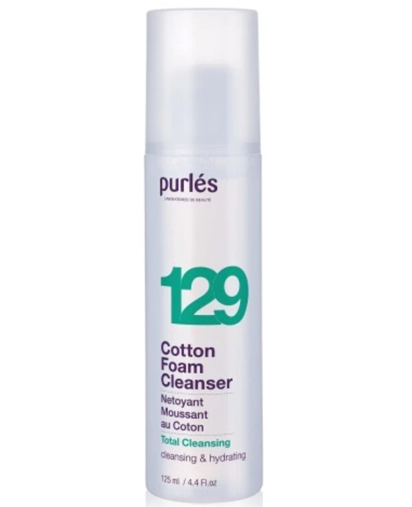 Purles - Мягкая очищающая пенка-мусс Total Cleansing Cotton Foam Cleanser 125 мл