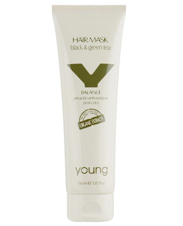 Young Black Green Tee Hair Mask | Acid Mask with Black and Green Tea Extracts