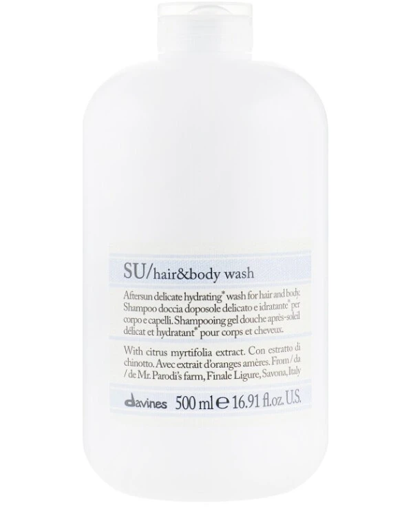Davines Увлажняющий шампунь для волос и тела после солнца | SU Hair & Body Wash фото, цена, купить
