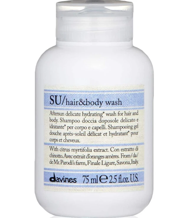 Davines - Moisturizing shampoo for hair and body after sun SU Hair & Body Wash 75ml