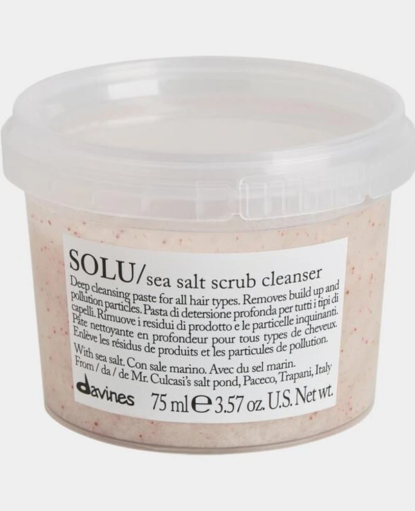 Davines Очищающая паста-скраб с морской солью | Solu Sea Salt Scrub Cleanser фото, цена, купить