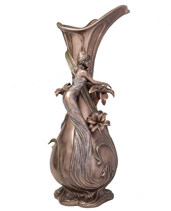 Veronese - Ваза "Девушка в мечтах" (45 см) 10343V4  Бронзовый