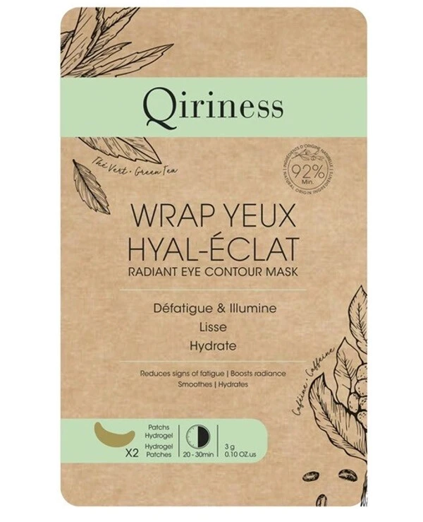Qiriness - Омолаживающие гидрогелевый патчи для глаз Le Wrap Yeux Hyal-Eclat / Radiant Eye Contour Mask 2 шт