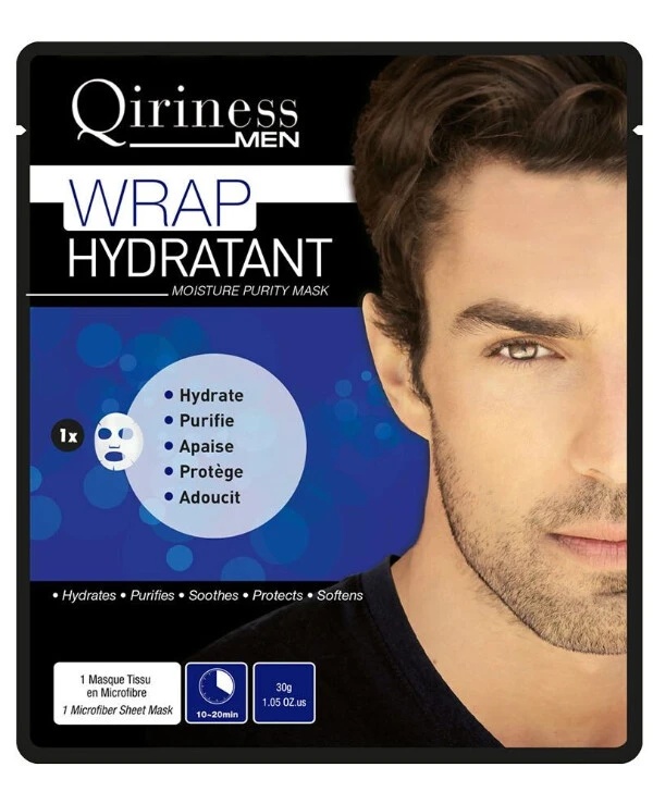 Qiriness - Увлажняющая матирующая маска для мужчин Wrap Hydratant / Moisture Purity Mask 30 г
