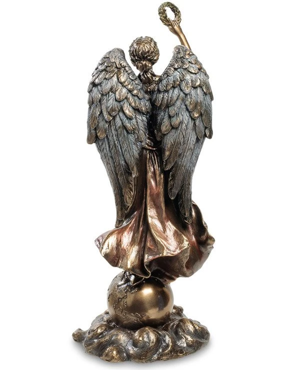 Veronese - Statuette "Guardian angel above the Earth" (29 cm)  Bronze back