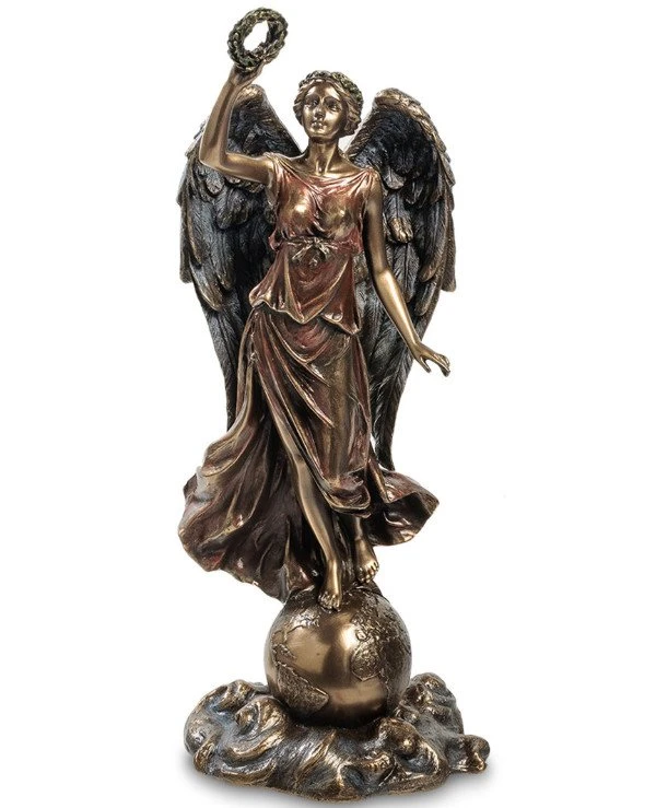 Veronese Statuette "Guardian angel above the Earth" (29 cm) | 74471A4 veronese angel - guardian angel above ground-5